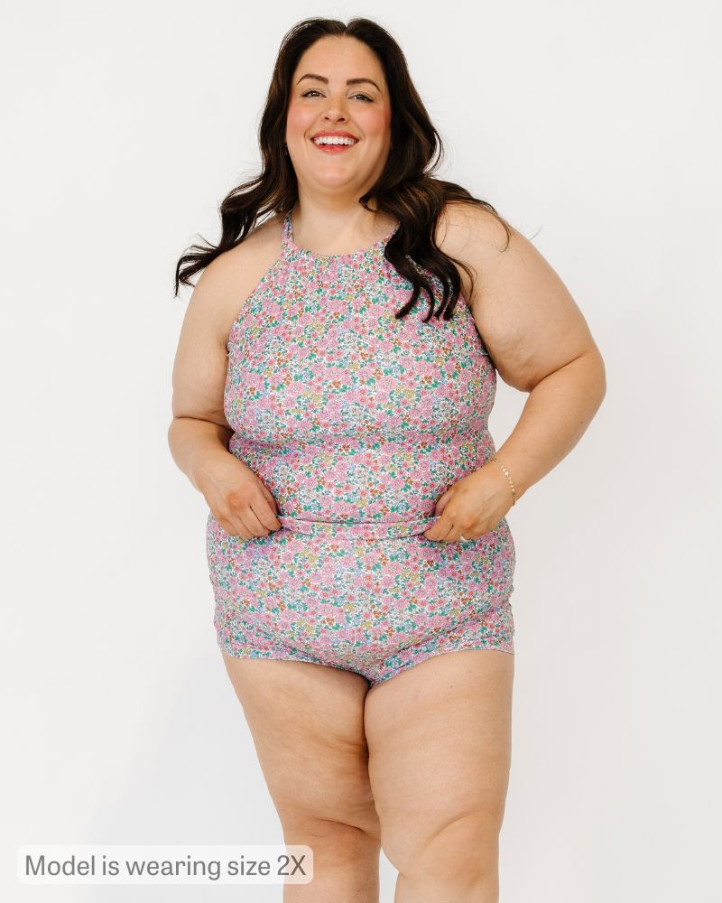 Retro Dot Ruffle Skirt w/ Bottoms