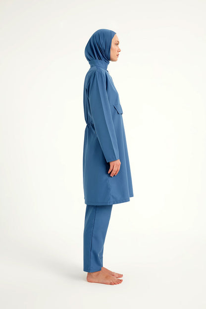Andalus Indigo Full Coverage Burkini Set for Women A2503-6