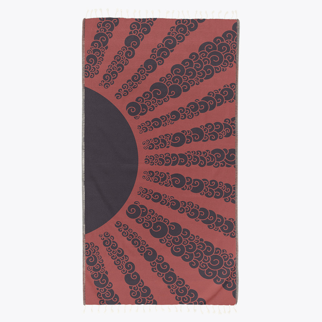 Golden Hour Sunset Beach Towel