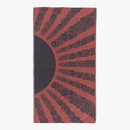 Golden Hour Sunset Beach Towel