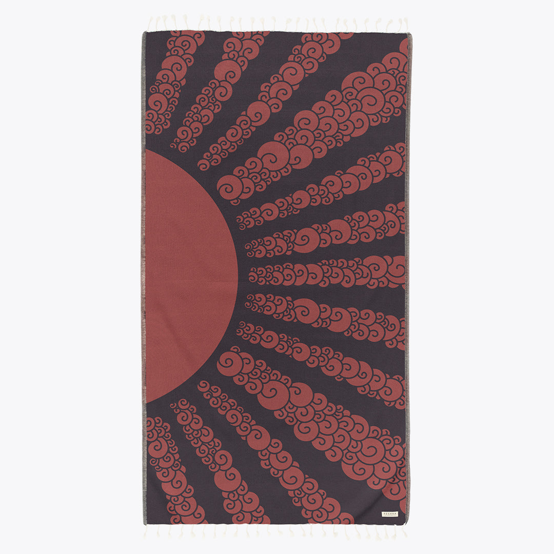 Golden Hour Sunset Beach Towel