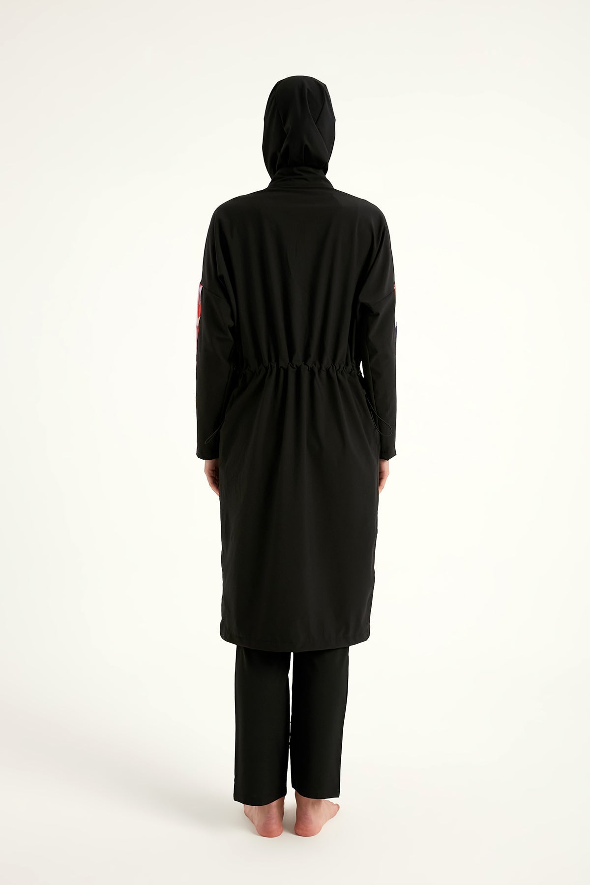 Black Full Coverage Swimwear Burkini Set