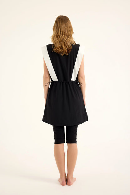 Swim Dress Half-Coverage Swimsuit (3-Pieces)